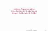 Chapter 4.1 - Integer Representationfaculty.kfupm.edu.sa/.../core/Chapter4.1-Integer_Representation.pdfChapter 4.1 - Integers 3 What If Too Big? • Binary bit patterns are simply