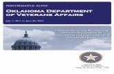 Oklahoma Department of Veterans Affairs - sai.ok.gov Reports/database/ODVAWebFinal.pdf · The Oklahoma Department of Veterans Affairs ... Don Wadley ... Claremore, and Norman Veterans