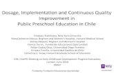 Dosage, Implementation and Continuous Quality … Conference...Dosage, Implementation and Continuous Quality Improvement in Public Preschool Education in Chile Hirokazu Yoshikawa,