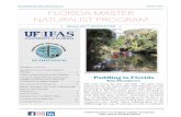 2017 Winter Newsletter - Florida Dep Munshower... · FMNP Newsletter was ... Florida is just too big and beautiful and marvelous to keep ... The recent FMNP Coastal Habitats graduates