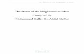 The Status of the Neighbours in Islam Compiled By Muhammad Gaffer Ibn Abdul Goffur · 2015-09-25 · The Status of the Neighbours in Islam Compiled By Muhammad Gaffer Ibn Abdul Goffur