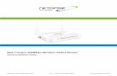 802.11b/g/n 300Mbps Wireless VDSL2 Router - netoptv.de · 802.11b/g/n 300Mbps Wireless VDSL2 Router Quick Installation Guide ... IPoE by DHCP IPoE by FIXED IP ... DSLAM N/A N/A The