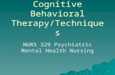 [PPT]Cognitive Therapy - University of Maryland, Baltimore · Web viewTerms Cognitive behavioral therapy (CBT) is a therapeutic approach that addresses the relationship among thoughts,