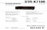 STR-K7100 - sportsbil.comsportsbil.com/sony/STR/STR-K/STR-K7100_v1.0.pdf · SERVICE MANUAL US Model STR-K7100 ... 15 5-3. Block Diagram – Digital Section – ..... 16 5-4. Block