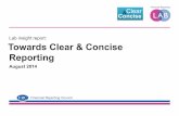 Lab insight report: T owards Clear & Concise Reporting€¦ · T owards Clear & Concise Reporting ... government introduced legislation on remuneration reporting (see box overleaf).