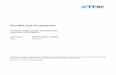Ferrites and accessories - TDK · Tolerances to ISO 2768-C unless otherwise noted. Dimensions in mm. *) Combination with ring core housing B64291A1704X000 ... Ferrites and accessories