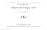 Productivity of Labor in the Cotton-Garment Industry of Labor in the Cotton-Garment Industry ... transmit herewith a report on Productivity of Labor in the Cotton-Garment ... departments,