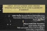 OPEN INNOVATION AND CROSS- FERTILIZATION IN IT AND GARMENT ... · OPEN INNOVATION AND CROSS-FERTILIZATION IN IT AND ... • 15 companies of the garment industry : ERP, PLM, ... free