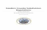 Sanders County Subdivision Regulationsco.sanders.mt.us/.../uploads/2015/12/Subdivision-Regulations.pdf · IV-A-2. Time Period for Approval, Conditional Approval, ... A Gift or Sale