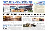 PNP, NBI set for arrests - The Filipino Express Filipino Express v28 Issue...arresting (inset, from left) Senators Juan Ponce Enrile, Jinggoy Estrada and Bong Revilla and 51 others