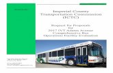 MARCH 2017 Imperial County Transportation Commission (ICTC) · IMPERIAL COUNTY TRANSPORTATION COMMISSION (ICTC) Request for Proposals 2017 IVT Adams Avenue Comprehensive Bus Operations