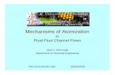 Mechanisms of Atomization - University of Notre Damemjm/atomization.pdf · Mechanisms of Atomization in ... – Sheared layer flow with waves ... Whalley,Hewitt & Terry, 1979). .