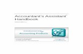 Accountant's Assistant Handbook Client Bookkeeping Solution Overview ... Company properties ... Accountant’s Assistant Handbook 3 Where to begin