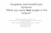 Hospitals and HealthCare Systems · • ICD 10. Clinical Practice Models. APRNs ... Pros Cons •APP learns clinical ... Hospitals and HealthCare Systems “ How do we deal with Physician