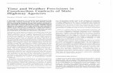 Time and Weather Provisions in Construction Contracts …onlinepubs.trb.org/Onlinepubs/trr/1989/1234/1234-009.pdf · TRANSPORTATION RESEARCH RECORD 1234 57 Time and Weather Provisions