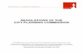 REGULATIONS OF THE PLANNING COMMISSION ... PDF...REGULATIONS OF THE CITY PLANNING COMMISSION TABLE OF CONTENTS 1. DECLARATION OF AUTHORITY AND PURPOSE 4 1.1.