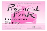 Teacher and Group Leaders’ Resource - Turner … Perry... · Grayson Perry: Provincial Punk 23 May - 13 of September A Resource for Teachers and Group Leaders Teacher and Group