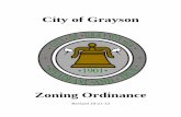 An ordinance establishing zoning regulations for ... - Grayson · Revised 10-21-13 1:1 An ordinance establishing zoning regulations for the City of Grayson, Georgia, providing for