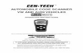 Automobile code scAnner VW And Audi Vehiclesimages.harborfreight.com/manuals/96000-96999/96374.pdfnote: The Code Reader is designed to work with 1990 or newer Audi® and VW® vehicles