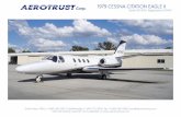Corp. 1979 CESSNA CITATION EAGLE II - AEROTRUST · Bendix/King RDR-2000VP ... These specifications have been prepared and are intended as a general guide to the ... 1979 CESSNA CITATION