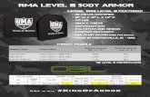 rma Level III body armorrmadefense.com/wp-content/uploads/2017/09/RMA-Level-III-Armor... · rma Level III body armor Model 1088 Level III FEATURES - NIJ 0101.06 Certified - 10”