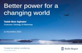 Better power for a changing world Taieb Ben Sghaierconstructingexcellence.org.uk/.../11/taieb-ben-sghaier-rolls-royce... · Taieb Ben Sghaier Customer Strategy ... Rolls-Royce proprietary
