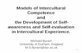 Models of Intercultural Competence and the Development … Michael Byram - Models of... · Models of Intercultural Competence and the Development of Self-awareness and Self-evaluation