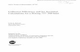 Collection Efficiency and Ice Accretion Calculations … Efficiency and Ice Accretion Calculations for a Boeing 737-300 Inlet Colin S. Bidwell National Aeronautics and Space Administration