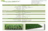  · 2018-01-30 · GardenMark Artificial Grass PRODUCT SPECIFICATIONS Model Brand Name Top yarn color Curl yarn color Roll width Roll length Warranty Ultraviolet (UV) FIRE RETARDANT