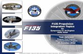F135 Propulsion Integration Topics - Technionjet-engine-lab.technion.ac.il/files/2014/11/f135.pdf · J6924_F135_Propulsion_2012 - 1 F135 Propulsion Integration Topics for Symposium