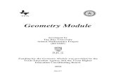 Geometry Module - Department of Mathematics at Rice …math.rice.edu/~rusmp/geometrymodule/PDFdocuments/Geometry... · 2004-08-12 · Teachers of Science, Mathematics, ... Unit 2