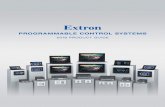 PROGRAMMABLE CONTROL SYSTEMS - extron.com · Automate AV Systems and Building Management Functions Programmers can use Global Scripter and Extron ... PROGRAMMABLE CONTROL SYSTEMS