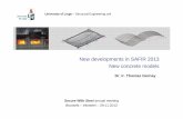 New developments in SAFIR 2013 New concrete models - … · 2012-11-30 · New developments in SAFIR 2013 University of Liege ... ⇒ Decision to reformulate the Eurocode 2 concrete