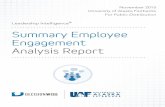 Summary Employee Engagement Analysis Report€¦ · DecisionWise Employee Engagement Analysis Report
