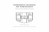TORONTO SCHOOL OF THEOLOGY 201415, the Toronto School of Theology underwent changes in - the governance and administration of its graduate (advanced degree) ... 7.5 Types of courses