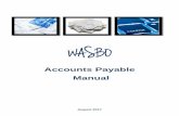 Accounts Payable Manual a g e | 2 WASBO Accounts Payable Manual, August 2017 Table of Contents Introduction 3 Accounts Payable ...