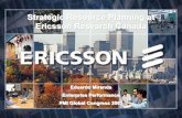 Strategic Resource Planning at Ericsson Research …mse.isri.cmu.edu/software-engineering/documents/faculty... · Strategic Resource Planning at Ericsson Research Canada ... Ericsson’s