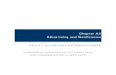 Chapter A2 | Advertising and Notification · Chapter A2 Advertising and Notification ... A2.1.3 Objectives ..... 1 A2.1.4 Relationship to other documents ...