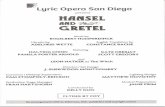 Lyric Opera San Diego HlllSEl lID · Libretto by ADELHEID WETTE English Translation CONSTANCE BACHE featuring HAI- TING CHINN PAMELA PORTER ARNOLD KATE OBERJA T SCOTT GREGORY and