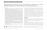 Postpartum Recovery Trends in Women with Hypertensive Disorders of Pregnancyturner-white.com/pdf/jcom_feb17_postpartum.pdf · 2017-01-31 · Postpartum Recovery Trends in Women with