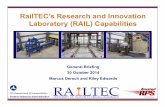 RailTEC’s Research and Innovation Laboratory …€™s Research and Innovation Laboratory (RAIL) Capabilities ... Research and Innovation Laboratory (RAIL) ... (PLTM) – Static