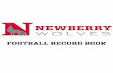 FOOTBALL RECORD BOOK - s3.amazonaws.com · Football Record Book Career Net Yardage 1. Vic Gilmore ... Kevin Acker vs. Carson-Newman (1988) ... Danny Williams vs. S.C. State ...