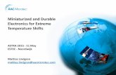 Miniaturized and Durable Electronics for Extreme ...robotics.estec.esa.int/ASTRA/Astra2015/Presentations/Session 2A... · chemistry Uppsala University • Project Manager, ESA, SNSB,