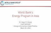 World Bank’s Energy Program in Asiapubdocs.worldbank.org/pubdocs/publicdoc/2016/3/... · World Bank’s Energy Program in Asia ... Double the global rate of improvement in energy