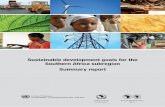 Africa Regional Report on the Sustainable Sustainable ... · Ordering information To order copies of Sustainable development goals for the Southern Africa subregion summary report,