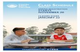 Class sChedule - Contra Costa College · November 20-21 Priority ... log into your Insite WebAdvisor student account and select “My Class Schedule ... to see if you are eligible