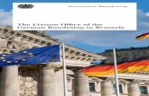 The Liaison Office of the German Bundestag in Brussels · 1 Contents 2 8 14 18 22 26 30 The Liaison Office of the German Bundestag in Brussels The Administration of the German Bundestag