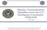 Sharing Co r r · r r wllcattions MetadataAcross the U~S ... · Information Sharing Policy • (U//FOUO) DCID 8/1, June 2004-"AIIIC agencies will provide intelligence information