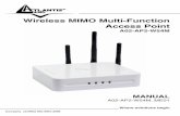 Wireless MIMO Multi-Function Access Point A02 … Windows 95/98/ME 10 ... Wireless MIMO Multi-Function Access Point A02-AP2-W54M Pag. 1 ... Wireless MIMO Multi-Function Access Point