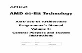 AMD 64-Bit Technologyusers.ece.gatech.edu/hamblen/489X/AMD/24594.pdf · AMD 64-Bit Technology AMD x86-64 Architecture Programmer’s Manual Volume 3: General-Purpose and System Instructions